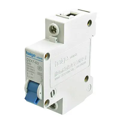AC 230V 400V 40A 1 столб мВ миниатюрный автоматический выключатель DZ47-63 C40