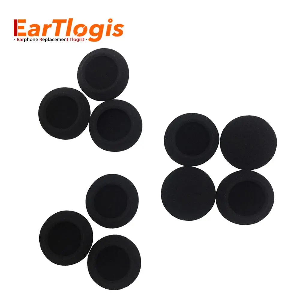 

EarTlogis Sponge Replacement Ear Pads for Logitech PC960 PC-960 Stereo Headset Parts Foam Cover Earbud Tip Pillow