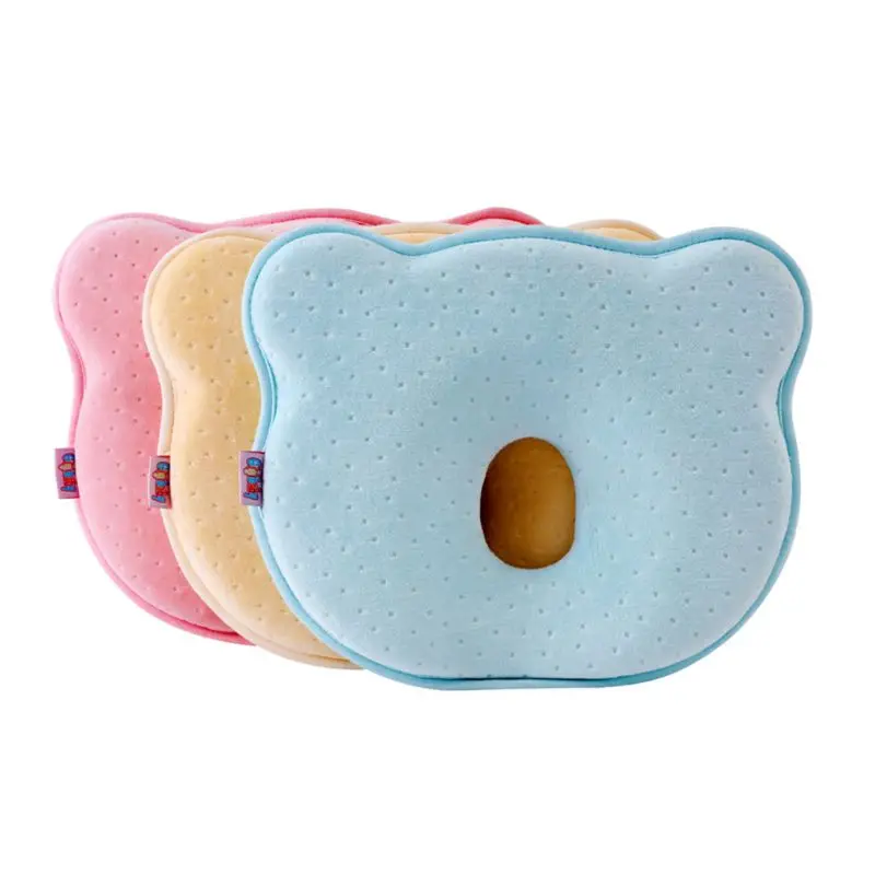 Новорожденный подушка для младенца пены памяти позиционер предотвратить плоской головкой анти-ролл E65D