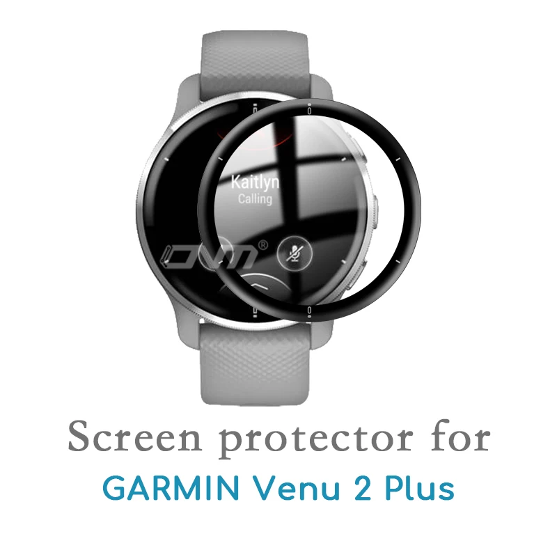 2X Coque Garmin Venu 2 Plus Cadre de Protection PC+Verre trempé en