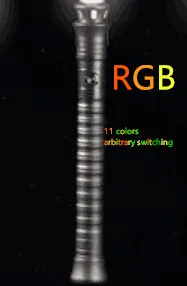 Металлический световой меч Yanqing для светового меча, RGB led, Круглый/острый наконечник, лезвие: 92 см, Y3 Cyanswallow - Цвет: silverhilt RGBLED