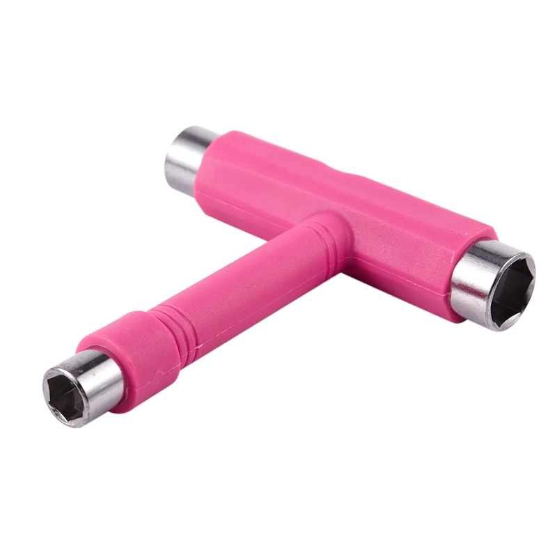 Roller Rollerskate Skateboard Scooter All in 1 T Skate Board ATB Tool + Hex Key pink