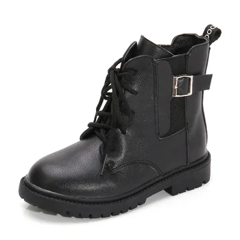 

Autumn and Winter Fashion Children's Martin Boots Korean Version Medium Kids Non Slip Buckle Boys and Girls Short Boots 27-37