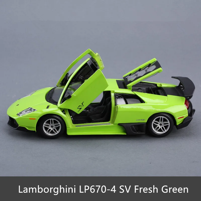 Bburago 1:24 Lamborghini Модель автомобиля высокая имитация литья металла детская игрушка бойфренд подарок моделирование сплав автомобиль коллекция - Цвет: LP670-4