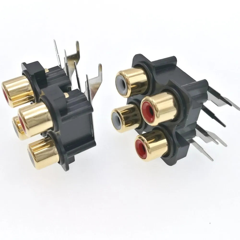 RCA Chassis Audio Jack Gold 4