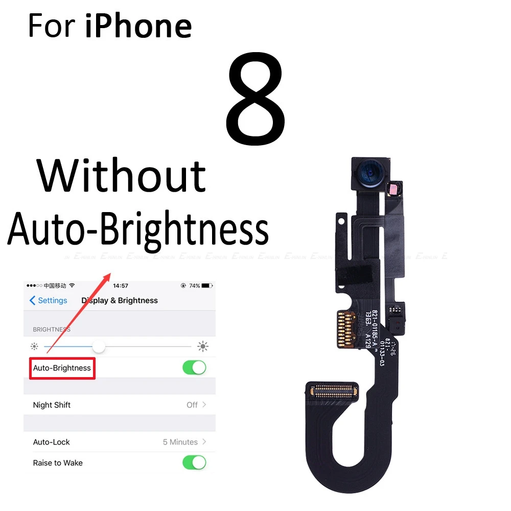 Новая Малая фронтальная камера для iPhone 8 7 Plus датчик приближения света гибкий кабель облицовка модульные запасные части