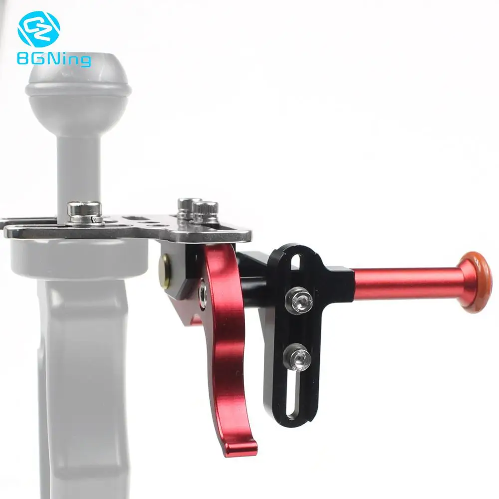 BGNing New Upgraded Adjustable Shutter Trigger Extension Rod for Gopro 9 Action Cameras Diving Mount SLR Underwater Tray Adapter |