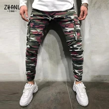 Pantalones vaqueros elásticos con múltiples bolsillos para hombre, Pantalón de algodón, informal, ajustado, estilo ejército, camuflaje, para exteriores, a la moda