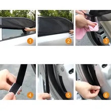 Прямая поставка, 1 пара, автомобильная Передняя боковая Солнцезащитная шторка, сетка, защита от УФ-лучей для детей, защита для домашних животных, Солнцезащитная крышка V-Best