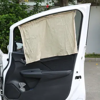 

Car Side Window Curtain Sun Shade Curtain Windshield Sunshade Shield Visor Block Curtains UV Protection Mesh Fabric