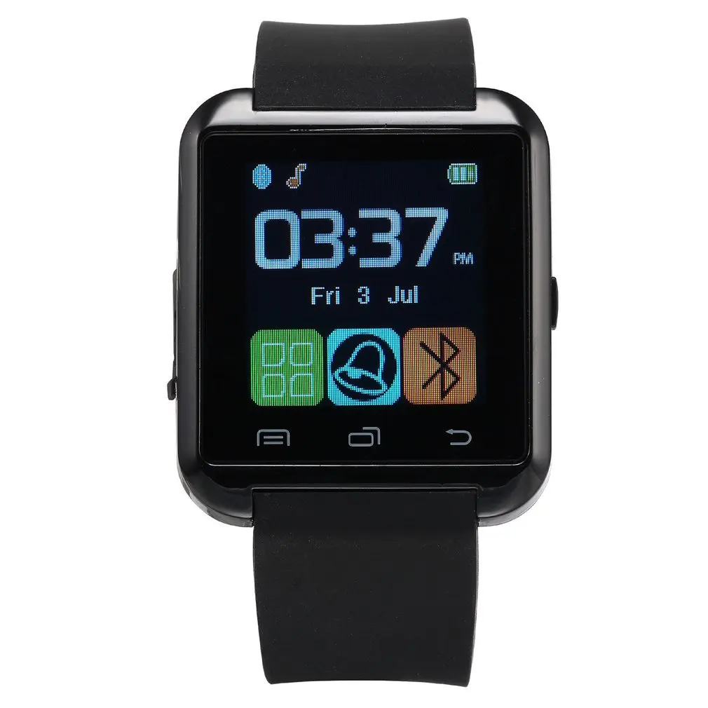 

Black Smart Watch Touch Screen TFT LCD Display Simple Watch Waterproof Casual Wrist Watch For Men And Women