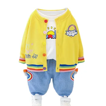 

Baby Boy Clothes SetFashion Cardigan Coat 2-Piece Toddler Fall Clothes