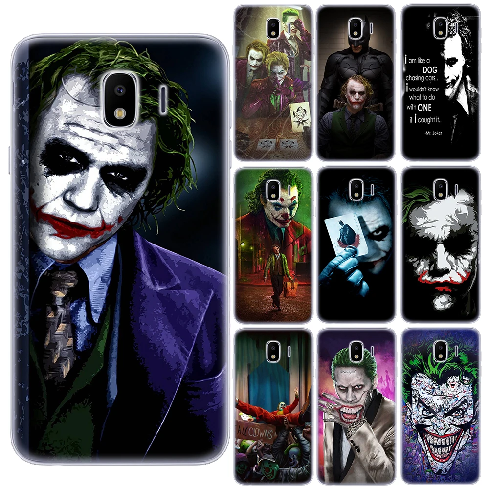 Темный рыцарь Джокер карта силиконовый чехол для Coque Samsung Galaxy J3 J5 J7 2017 J4 J6 Prime J610 J415