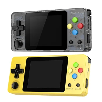 

2 Pcs Ldk 2.6 Inch Game Console Open Source System Mini Handheld Build-in 3000 Games Retro Game, Black & Yellow