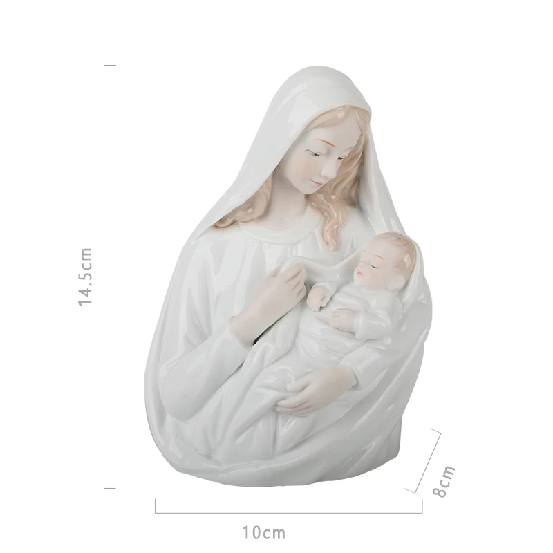Христианская Католическая икона реликвии Девы Марии церковь семья статуя керамическая подарок украшение - Цвет: style 1