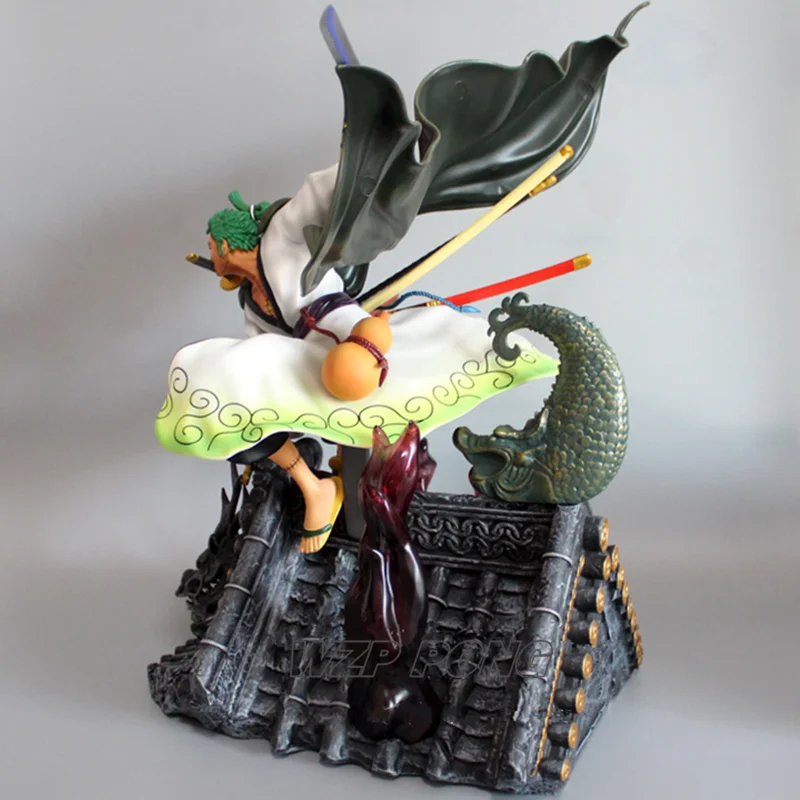 Аниме one piece Рисунок Статуя 50 см кимоно Roronoa Зоро Боевая форма модель игрушки ПВХ фигурка коллекционная игрушка подарок