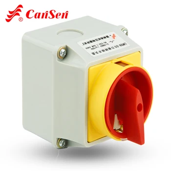 

CANSEN LW26-20 CA10 Ith 20A Padlock Switch 0-1 4P 8 terminals with IP65 protective box waterproof switch outdoor switch CA10
