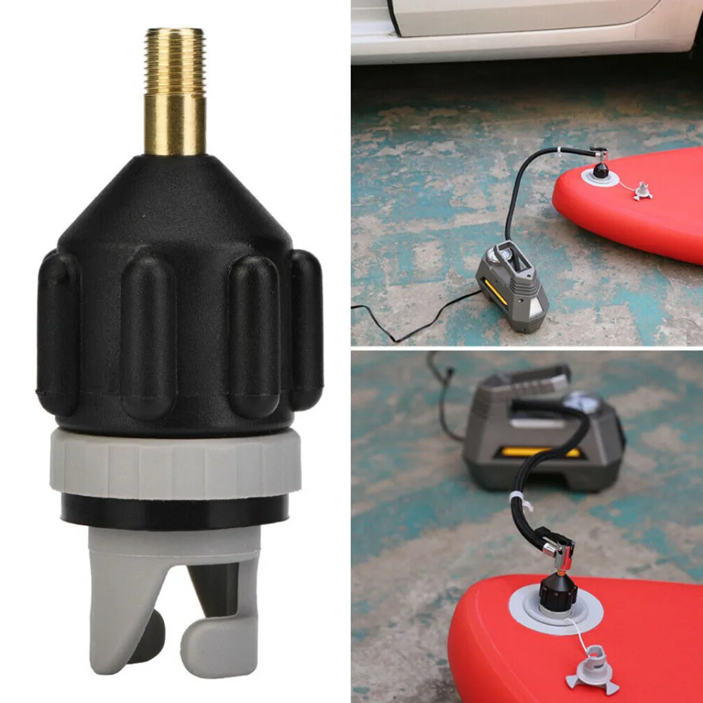 Inflatable Boat Paddle SUP Pump Adaptor Standard Schrader Air Pump Valve Adapter 