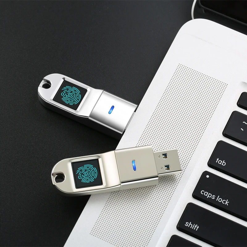 Encrypted Fingerprint encrypted Flash Drive USB 3.0 16GB 32GB 64GB 128GB Password Key Secure Encrypted Flash Memory For Business