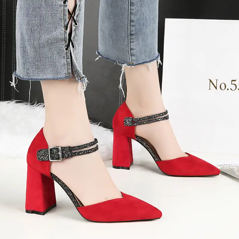 alto pointed block heels