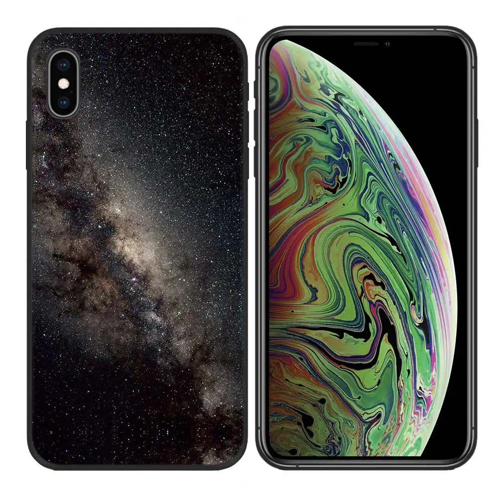 Силиконовый чехол из ТПУ чехол для iPhone 5 5S SE 6 6S 7 8 Plus X XR XS Max iPhone 11 11ProMax Tasche Deckt Concha Ader Milky Way M