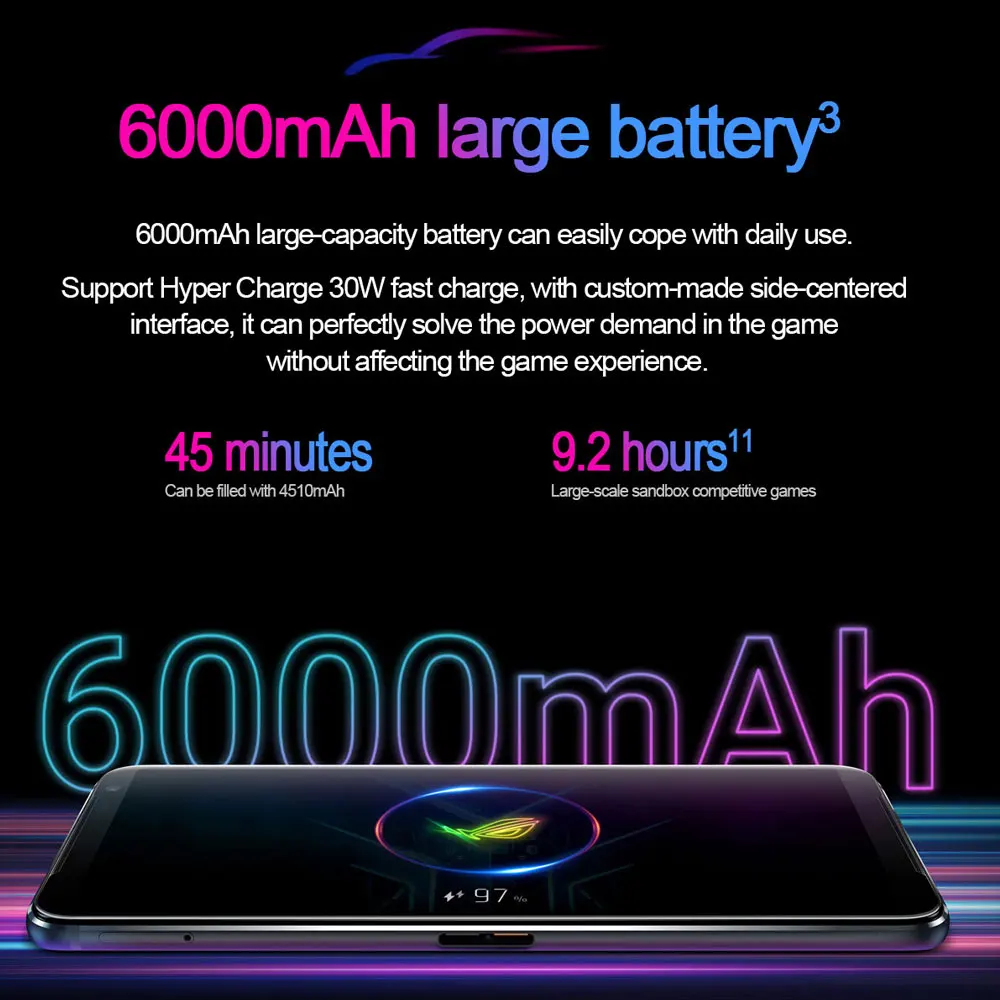 Абсолютно Новый Asus ROG 3 Strix издание 5G игровой телефон 6 59 &quot12 Оперативная память 128