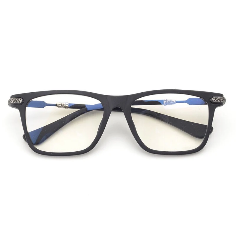 No4 Eyeglasses Черная оправа для очков для женщин и мужчин, винтажный с прозрачными стеклами, квадратные очки, оптическая оправа для очков - Цвет оправы: No4 Eyeglasses