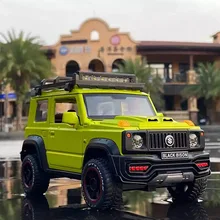 

1:18 SUZUKI Jimny Alloy Automobile Model Return Off-road Vehicle Simulation Die-casting Metal Acousto-optic Toy Car Accessories