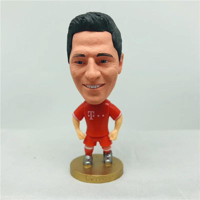 2.55&quot 6.5 cm Soccer Doll Height Lewandowski Figurine Red 2021 | Игрушки и хобби