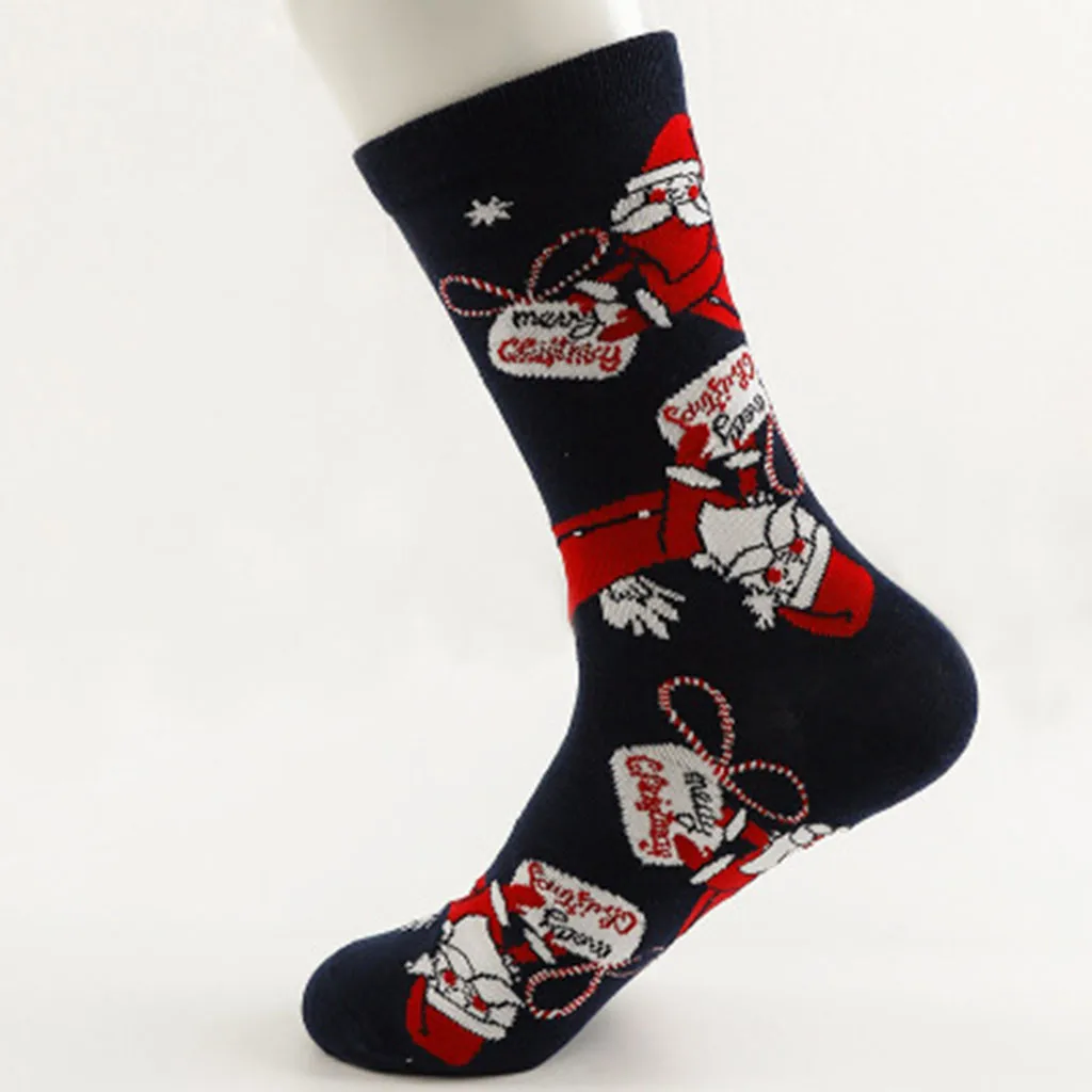 Christmas Socks Women Ladies Warm Elk Snowman Socks Casual High Quality Cotton Socks Stocke Funny Socks Calcetines Mujer