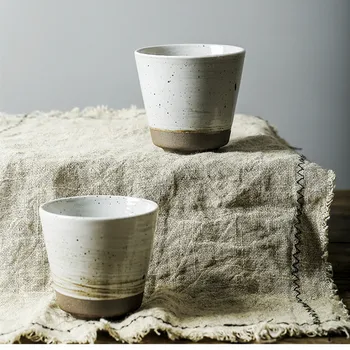 

Japanese-style pottery teacup handmade stoneware cup retro personality coffee mug milk mug tea cup set tcp24