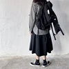 Techwear Alternative Black Backpack Unisex Harajuku Pocket Buckles Tour Bag  ► Photo 3/5