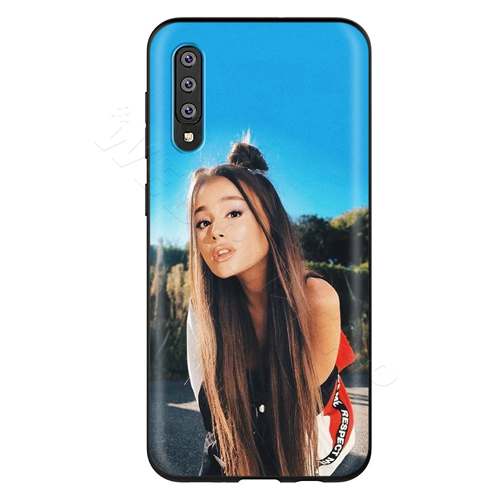 2 Webbedepp Ариана Гранде Прекрасный чехол для samsung Galaxy S7 S8 S9 S10 Edge Plus Note 10 8 9 A10 A20 A30 A40 A50 A60 A70 - Цвет: 2
