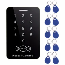 LESHP 125khz RFID Keypad access control system digital keyboard door lock controller RFID card reader with 10pcs TK4100 keys homsecur waterproof door lock 125khz rfid access control system with 180kg magnetic lock