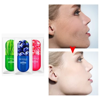 

HANCHAN Face Lift Anti Wrinkle Mask Anti Aging Aloe Snail Firming Essence Facial Mask Moisturizing Tightening Serum Jelly Mask