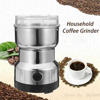 

New Electric Coffee Bean Grinder Stainless Steel Electric Grinder Blender Home Coffee Machine Kitchen Tool 220V EU Plug