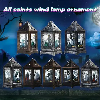 

Halloween Hanging Lantern Pumpkin Light Pumpkin Lamp Witch Zombie Party Home Decor Creative Horror