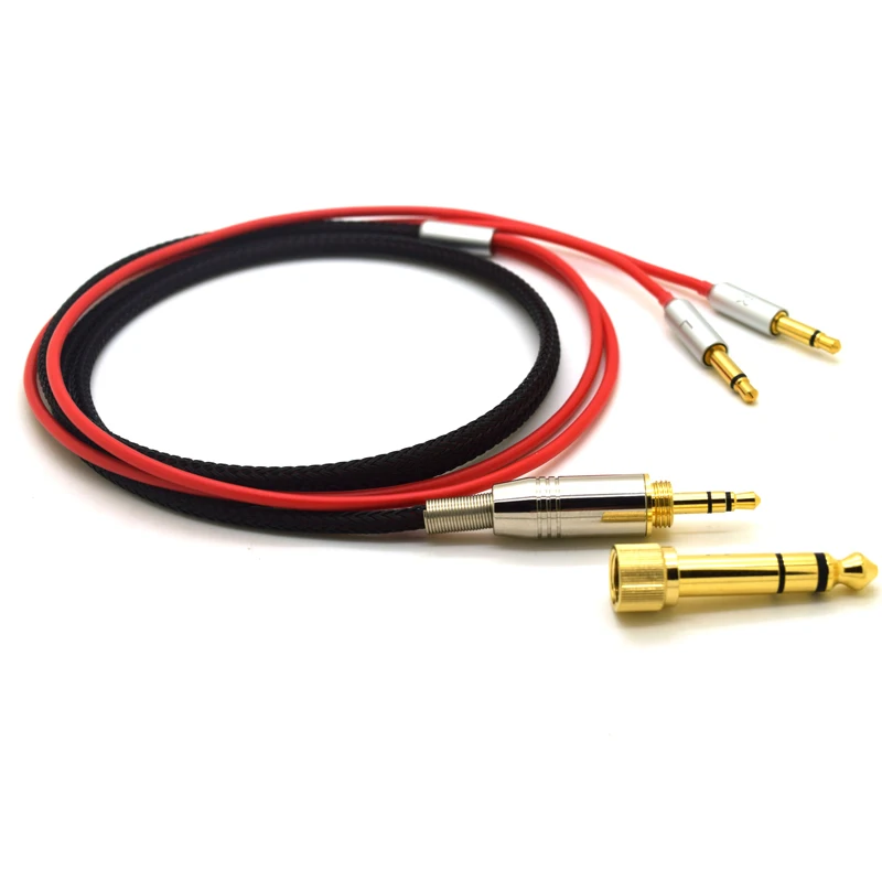 Cavo Per Denon Ah-D600 D7100 D7200 Velodyne Vtrue Cuffie Di Ricambio Audio Cavo Di Fili Dd Lacci 6.35 / 3.5Mm A 2X3.5 Millimetri Martinetti