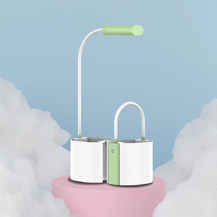 

Перезаряжаемая настольная лампа, настольная лампа с регулируемой яркостью и подставкой для ручек, лампа для чтения с сенсорным управлением для офиса, спальни