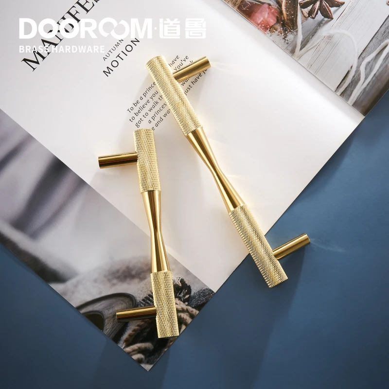 Dooroom латунные мебельные ручки черное золото изысканные накатанные Тянет Шкаф Комод Обувной Ящик Ящики ручки шкафа