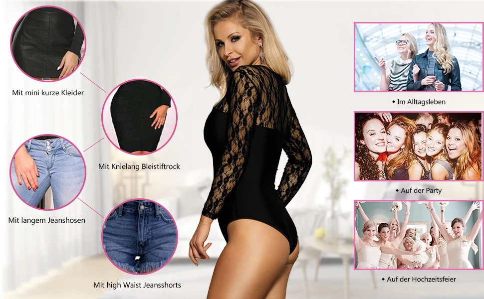 Боди Renda Feminino с длинным рукавом, Кружевное боди с подарочной коробкой размера плюс, сексуальное Сетчатое женское нижнее белье, женское белье Тедди R80372