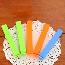 10 шт./компл. Лидер продаж Творческий ярких цветов уплотнительный зажим для непрерысной герметизации пластиковых мешков зажим свежий пакет с зажимом для закусок чая уплотнения