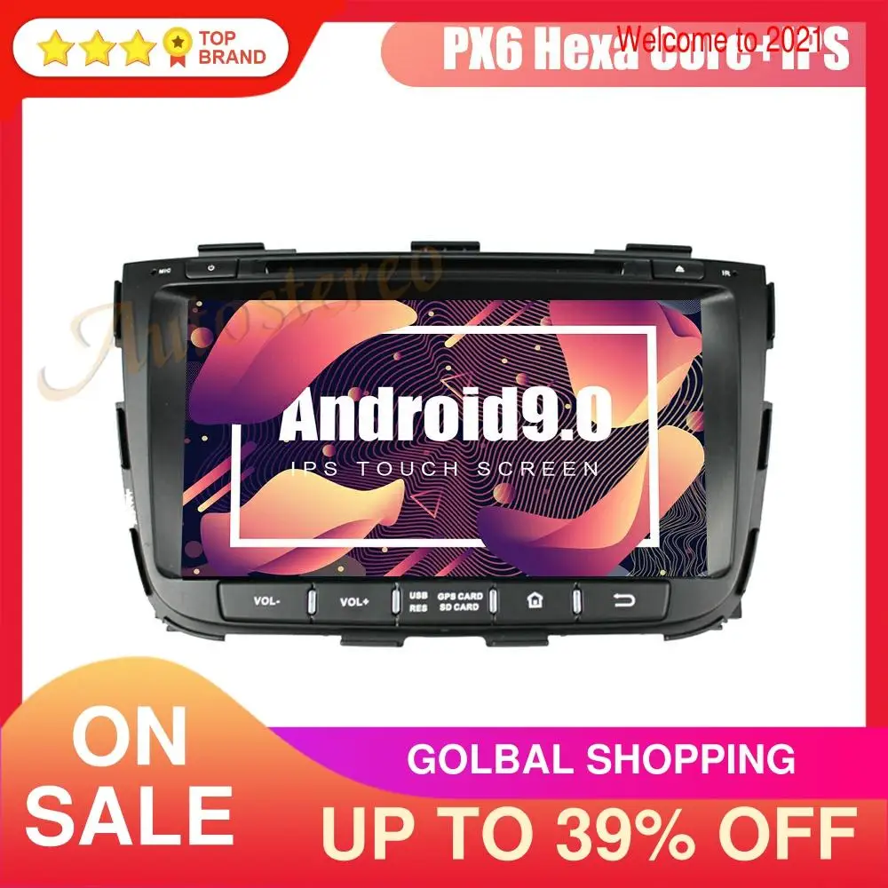 Android 9 4 ГБ Автомобильный CD DVD плеер GPS навигация для KIA SORENTO 2012 2015 автомобильный