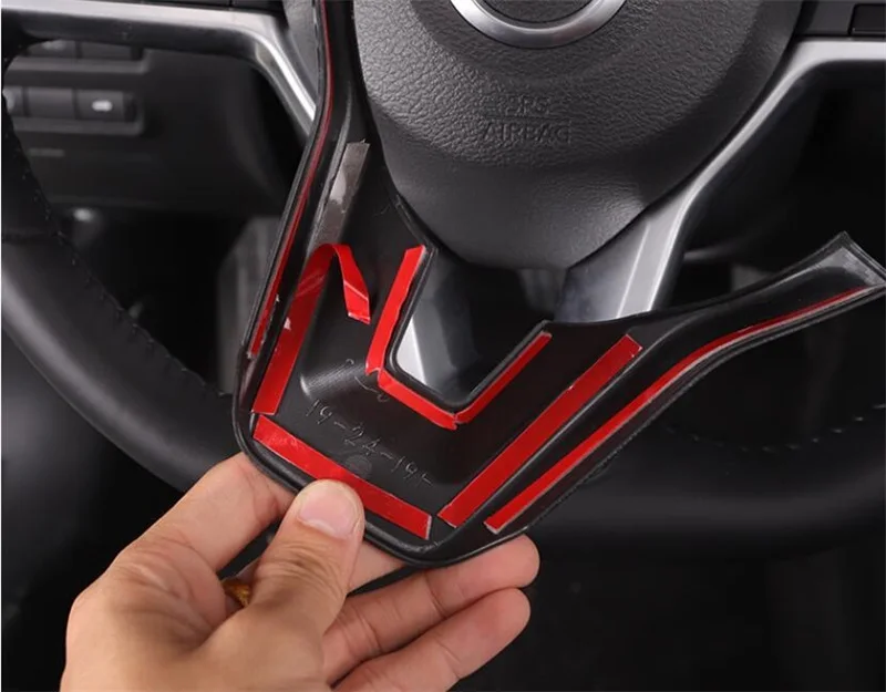 For-Nissan-Sylphy-2020-For-X-Trail-2017-ABS-Car-Interior-Steering-Wheel-Cover-Trims-Stickers (1)