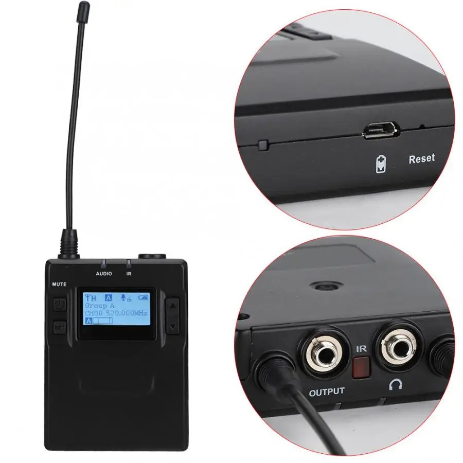 COMICA микрофон для караоке CVM-WM300C UHF96 1R1T 120m беспроводной микрофон передатчики приемник комплект для DSLRs Студийный микрофон