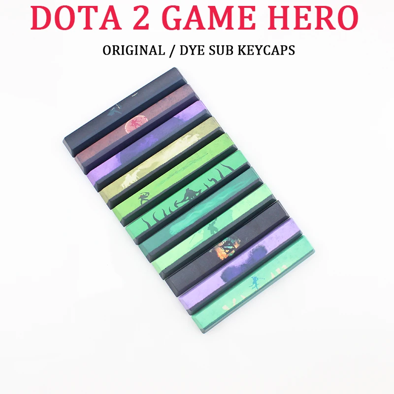 

ORIGINAL DOTA 2 GAME HERO Dye Sub Keycaps Customize WASD Esc Pbt Keycap OEM Cherry Profile 6.25x Space For Mechanical Keyboard