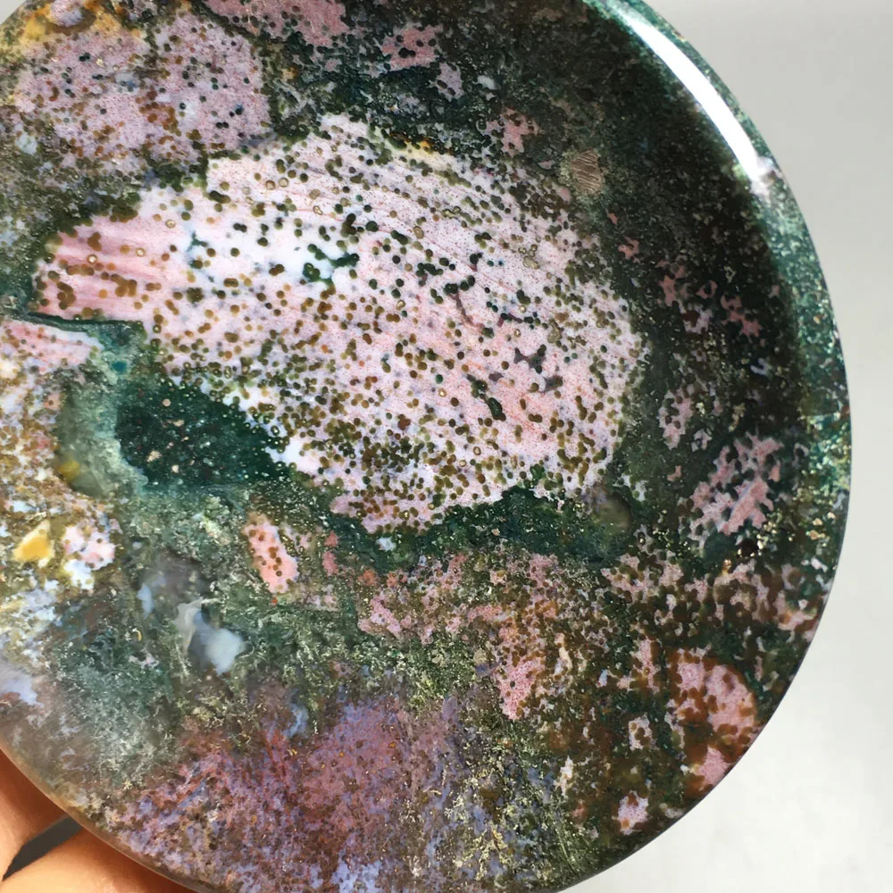 176 г Высокое качество Натуральная Океаническая яшма кварцевые чаши Исцеление пепельница кристаллы распродажа