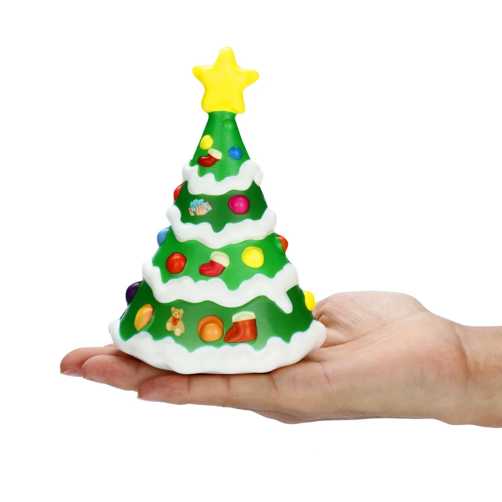 Squishies Kawaii Рождественская елка медленно поднимающийся крем Ароматические игрушки для снятия стресса Коллекция забавных детских подарочных игрушек