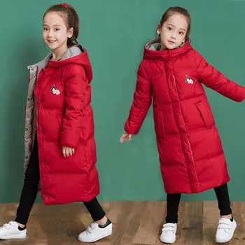 

MudiPanda Girls Winter Jacket Warm Coat Clothing Thick Parkas Children's Winter Jackets Kids Hoodie Outerwear For 4-16 years
