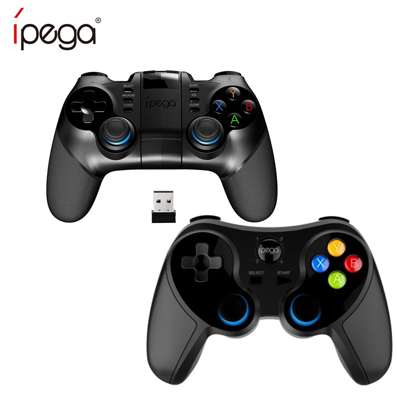 IPEGA PG-9156 9157 гибкий джойстик чувствительный ключ Bluetooth 4,0 продолжает биение геймпад 2,4 ГГц USB приемник с держателем телефона